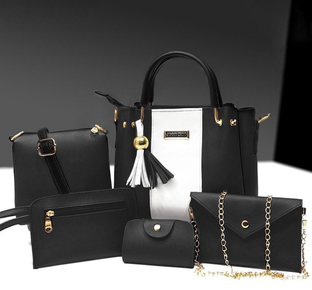 5 piece set Luxury leather hand bags