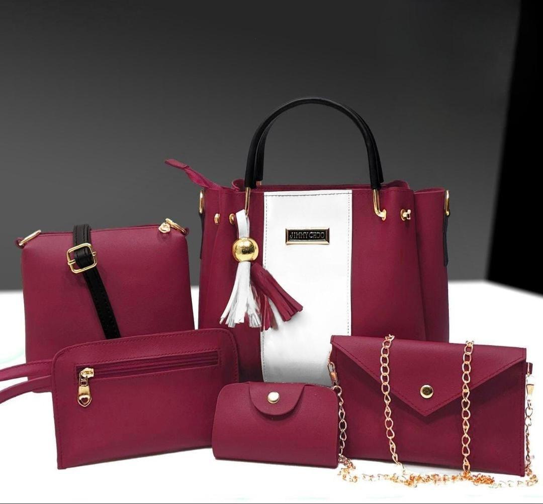 5 piece set Luxury leather hand bags